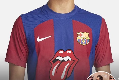 Barcelona će na dresovima nositi logo The Rolling Stonesa