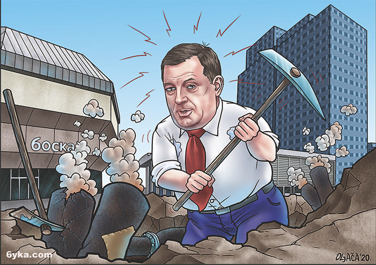 Buka karikatura: Dodik nakon izbora u Banjaluci - Da vidimo kako ćete se sad grijati ?!